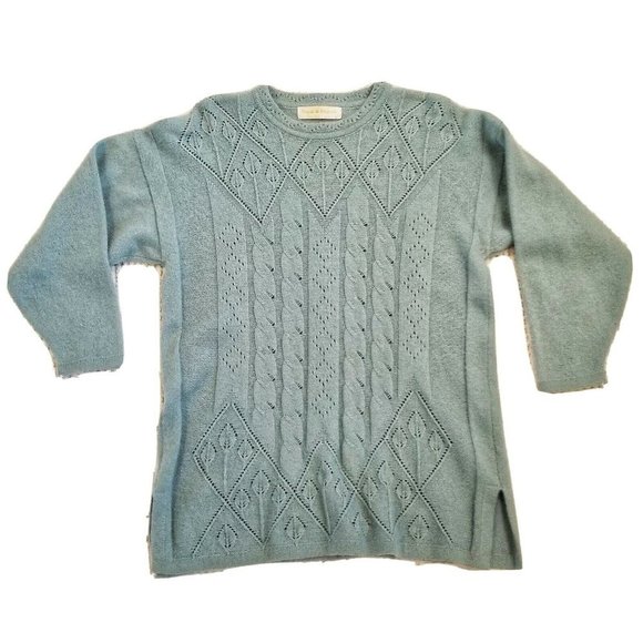 Fuzzy Royal Angora New Zealand Blue Lambswool - Picture 1 of 10